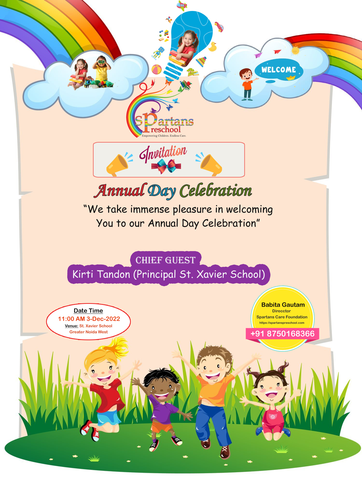Spartans Pre-School Annual Day Celebration - Spartan Pre School Noida