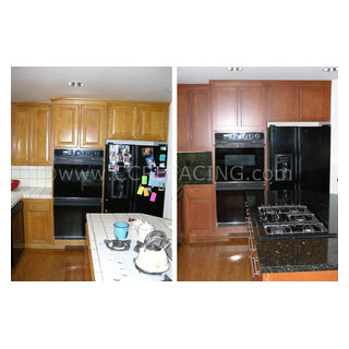 Mountain View Kitchen Reface 1 Before & After - Modern - Kitchen - San Francisco - by Custom ...