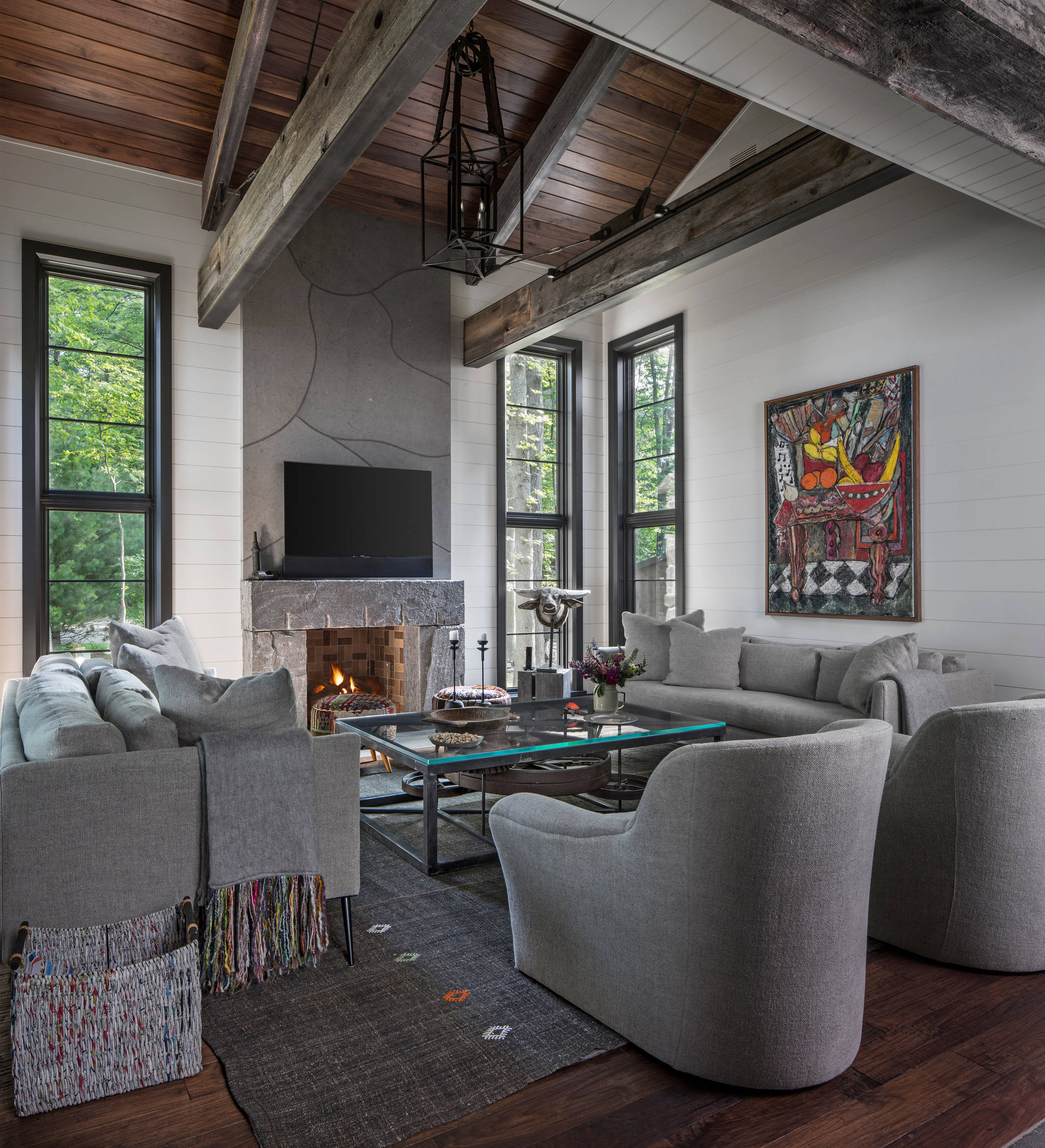 Discover the Spacious Beauty of a House with High Ceiling Living Room - See Interior Photos Now!