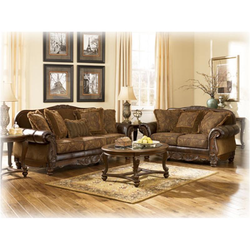 6310035 Ashley Furniture Fresco Durablend - Antique Loveseat