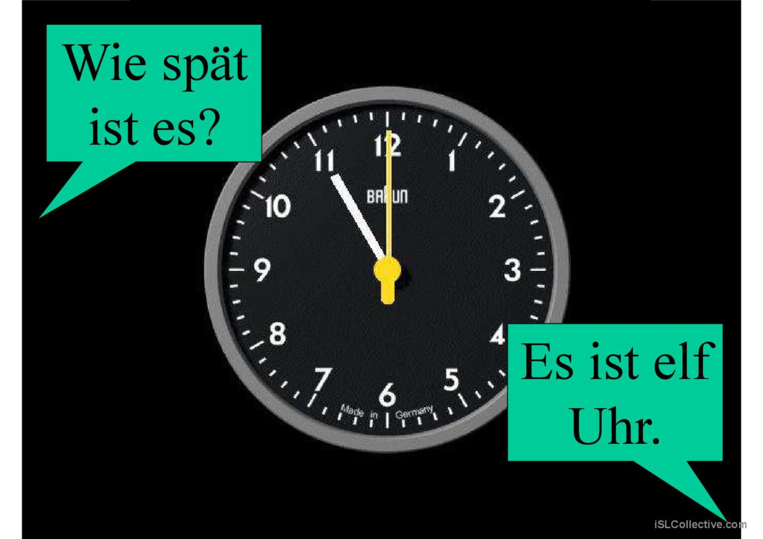 Wie Spät Ist Es?: Deutsch DAF Powerpoints