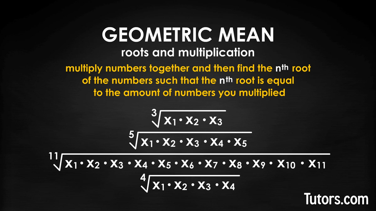 Geometric Mean (Video) - How To Find, Formula, & Definition