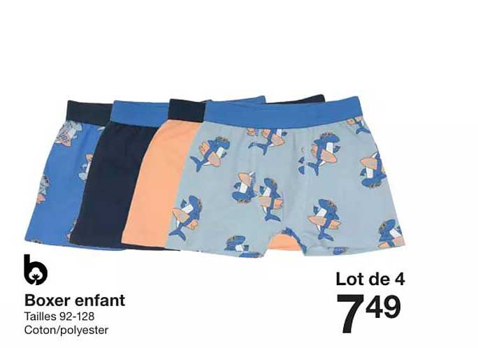 Promo Boxer Enfant Chez Zeeman - ICatalogue.fr