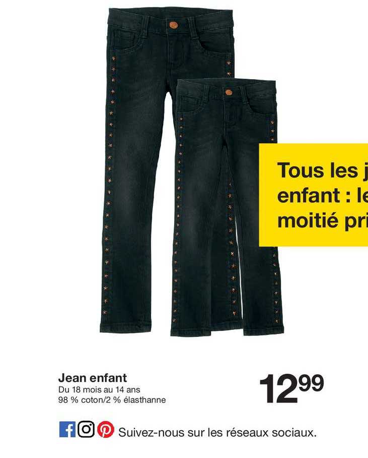 Promo Jean Enfant Chez Zeeman - ICatalogue.fr