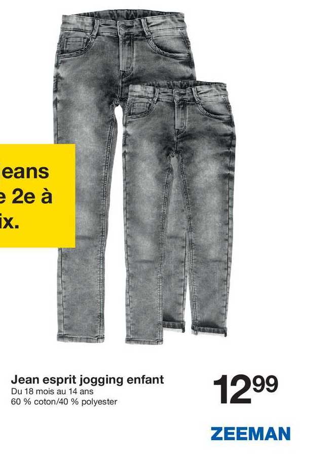 Promo Jean Esprit Jogging Enfant Chez Zeeman - ICatalogue.fr
