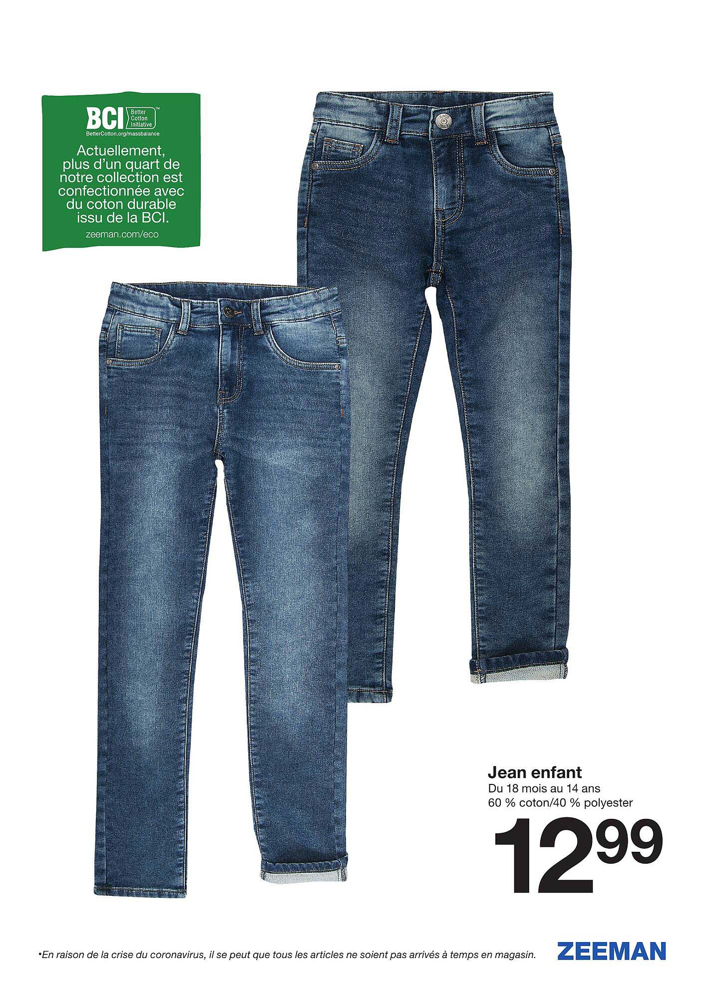 Promo Jean Enfant Chez Zeeman - ICatalogue.fr