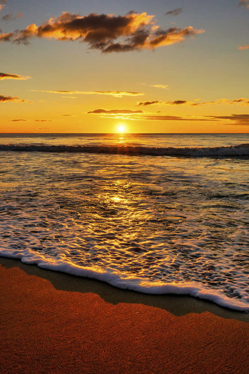 Ocean Sunset Landscapes Ocean Sunset Seascape Beach Nature Landscape