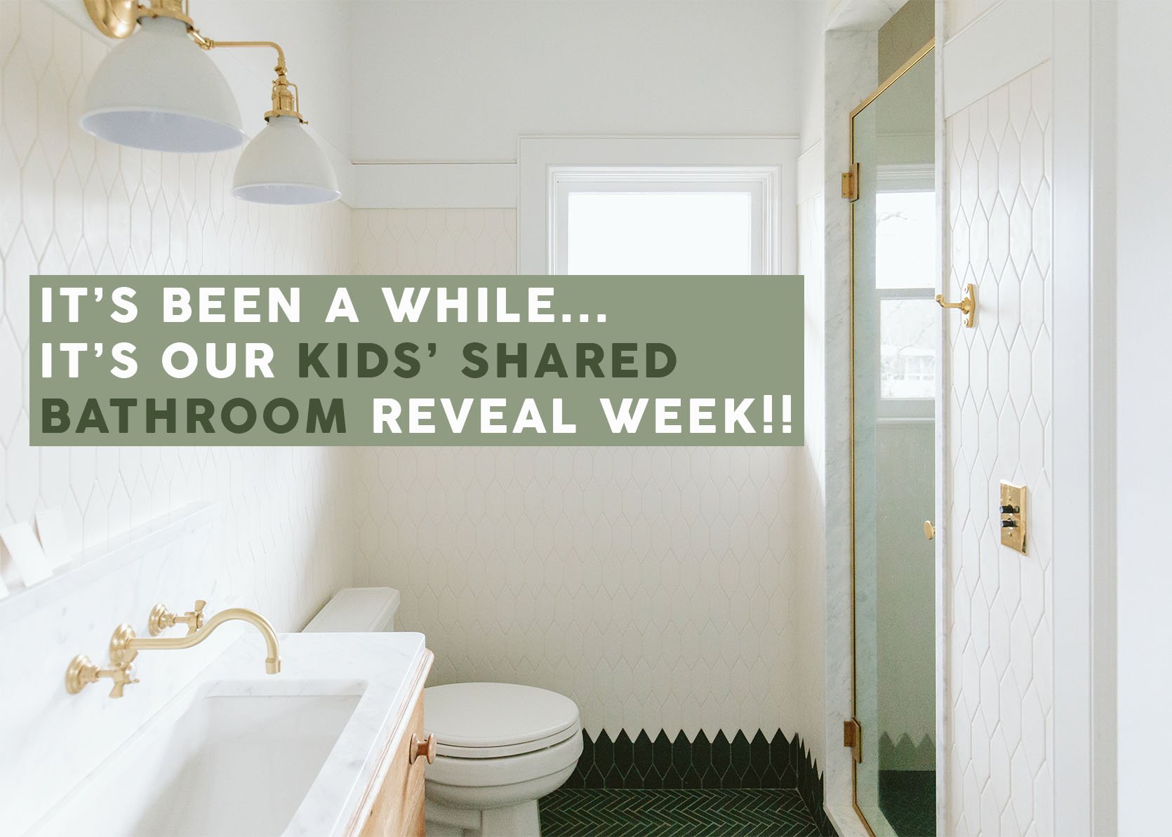 The Farmhouse Kids&#39; Shared Bathroom Is Coming VERY Soon!! Let&#39;s Recap (And See Our New White ...