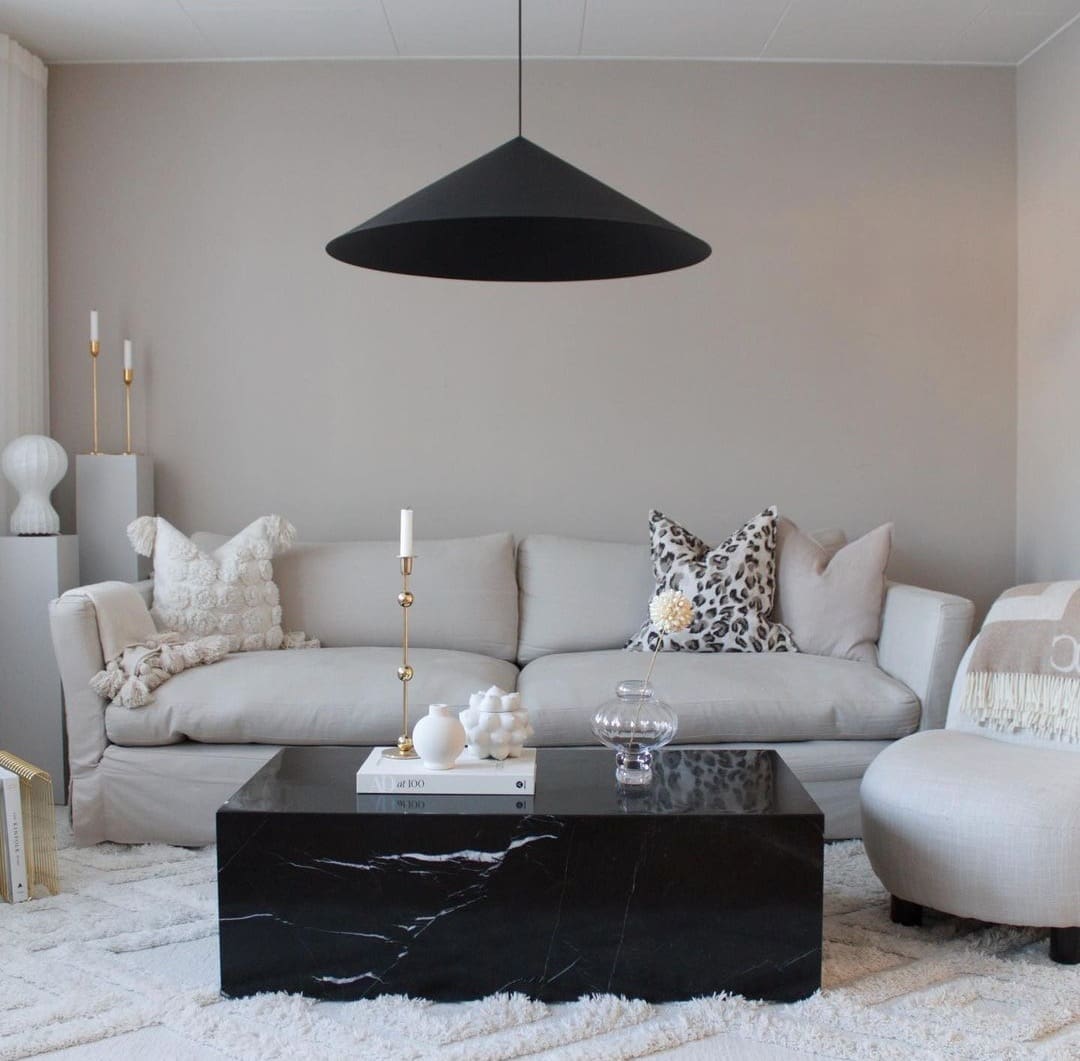 Black And Beige Living Room