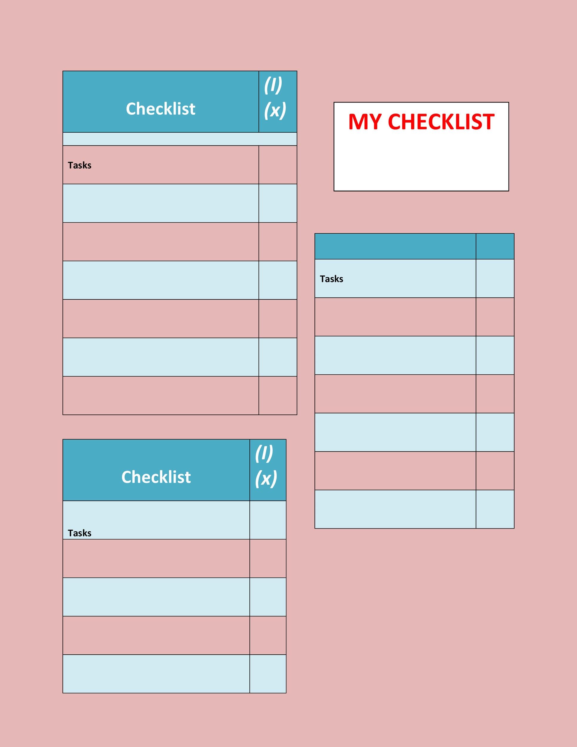50+ Printable To Do List & Checklist Templates (Excel + Word)