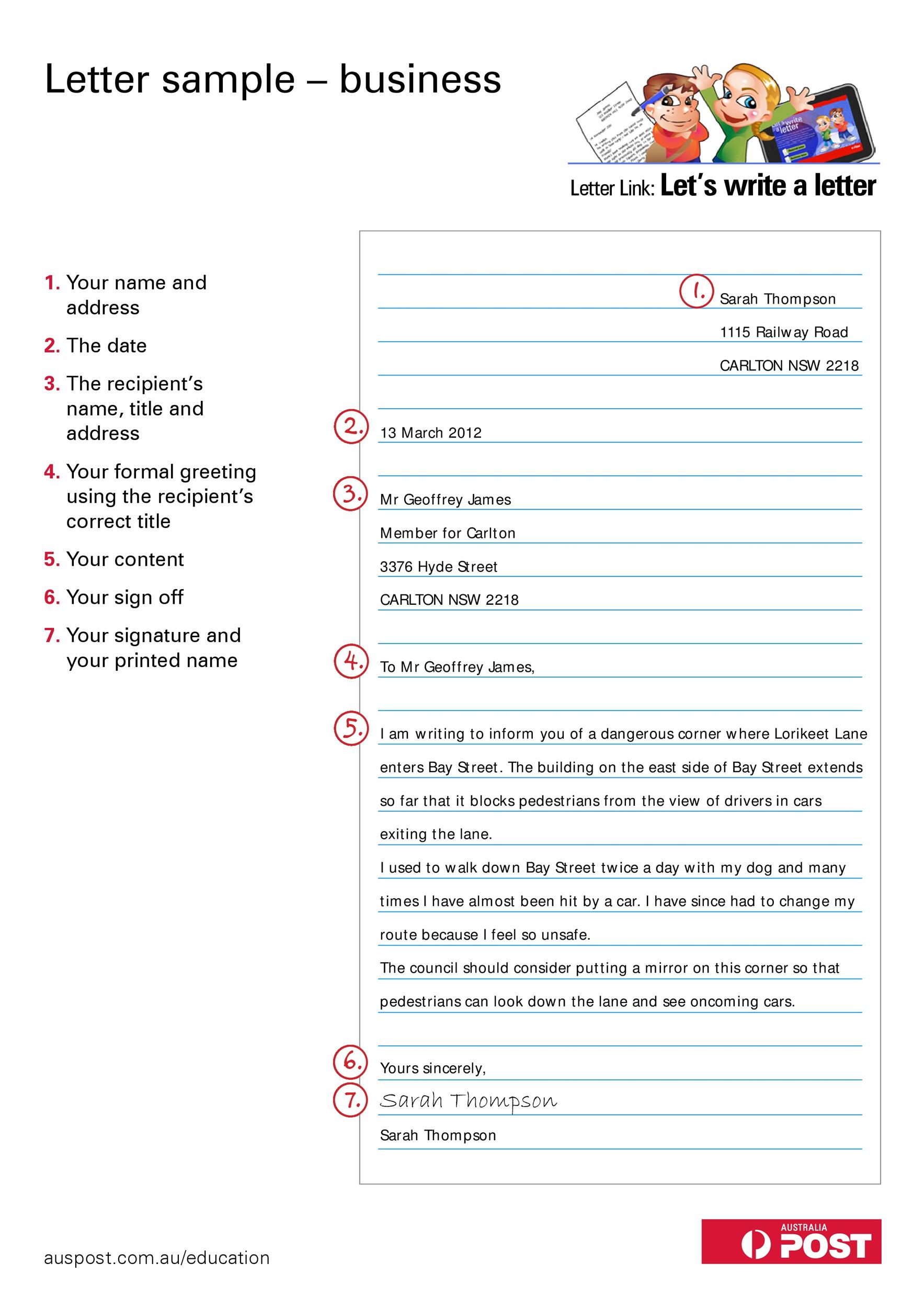35 Formal / Business Letter Format Templates & Examples - Template Lab