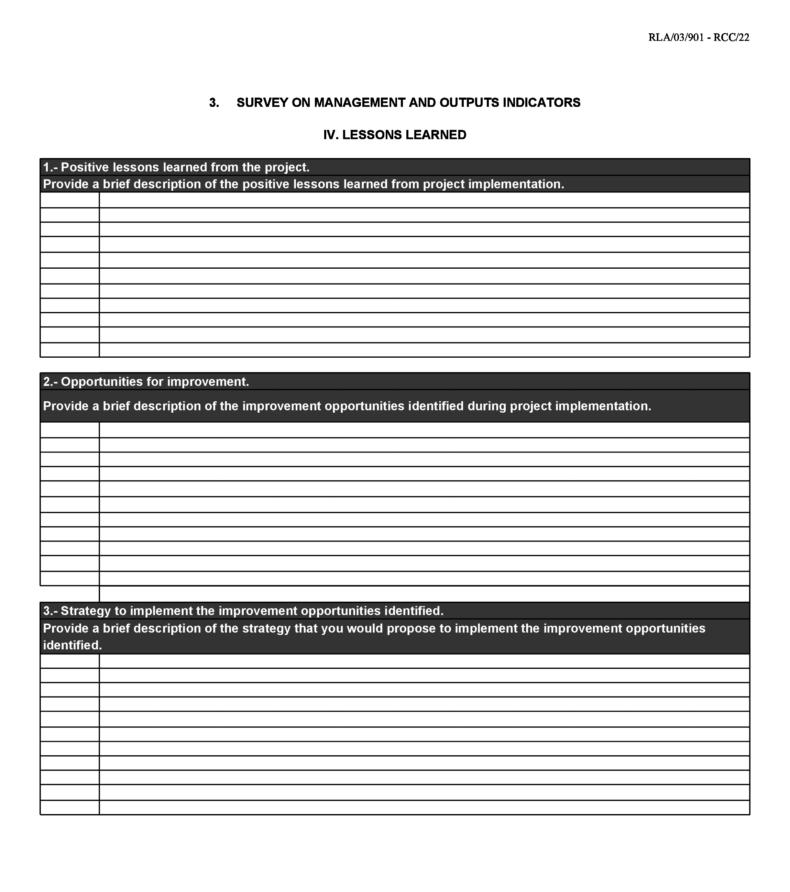 48 Best Lessons Learned Templates [Excel, Word] ᐅ TemplateLab