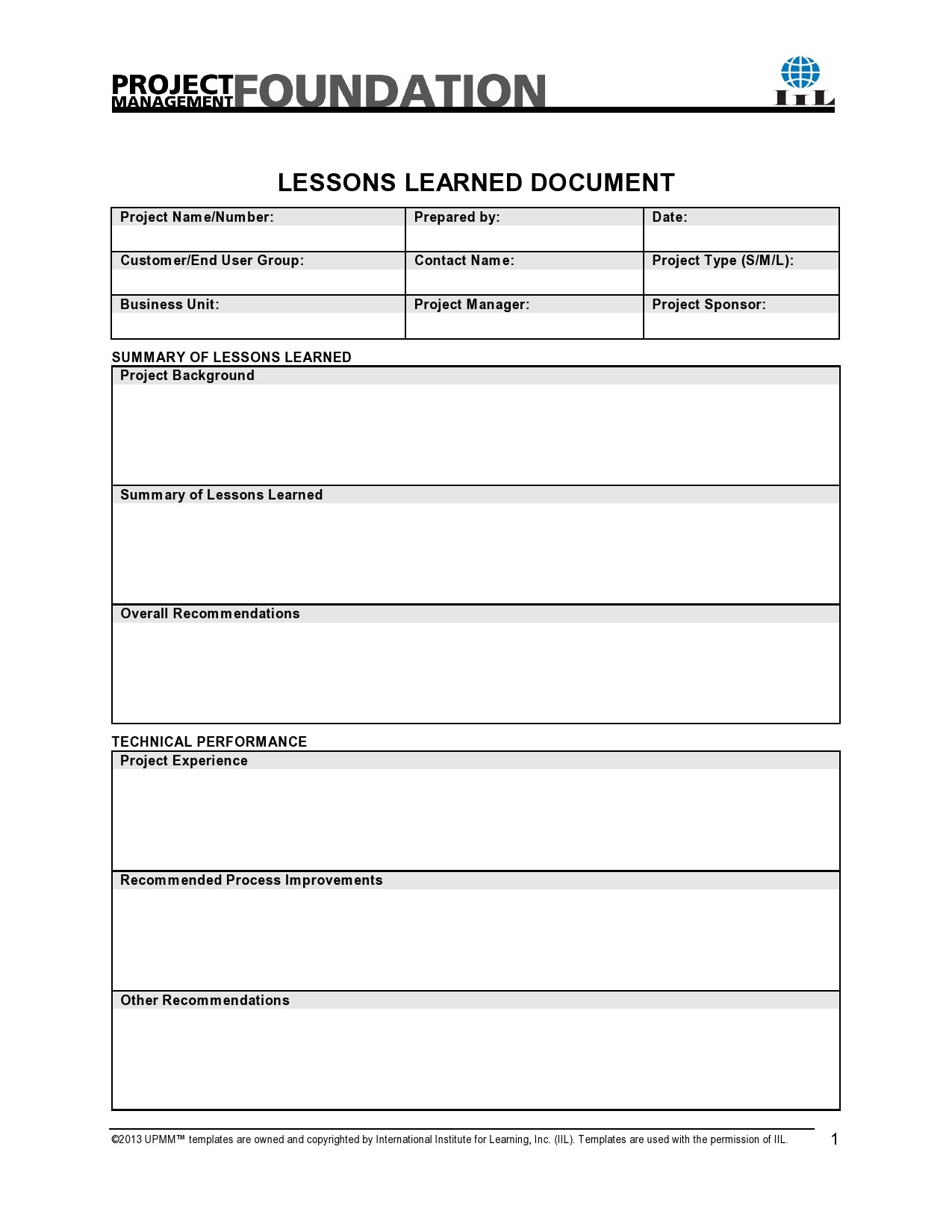 48 Best Lessons Learned Templates [Excel, Word] ᐅ TemplateLab