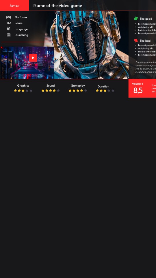 VIDEOGAME REVIEW