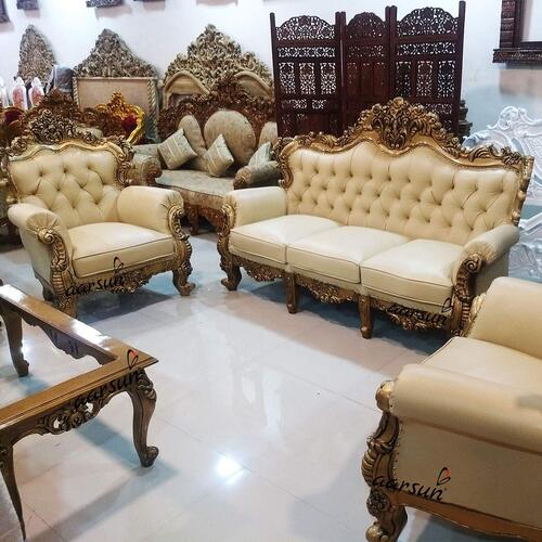 5 Seater Antique Design Fabric Sofa Set For Living Room at 35000.00 INR in Thane | Vinayak Traders