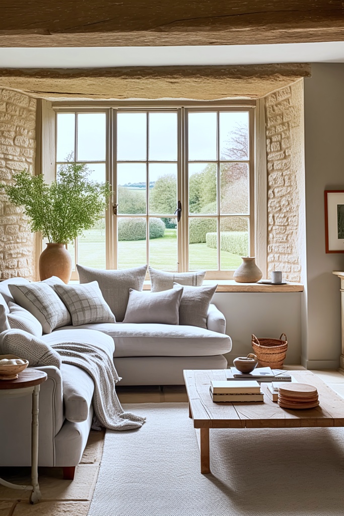 Neutral Living Room | Cabinets Matttroy