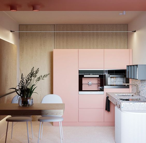 NHỮNG GỢI Ý PHỐI MÀU PHÒNG BẾP VỚI BẢNG MÀU PASTEL ĐA DẠNG| KINH NGHIỆM THIẾT KẾ - Tròn Decor