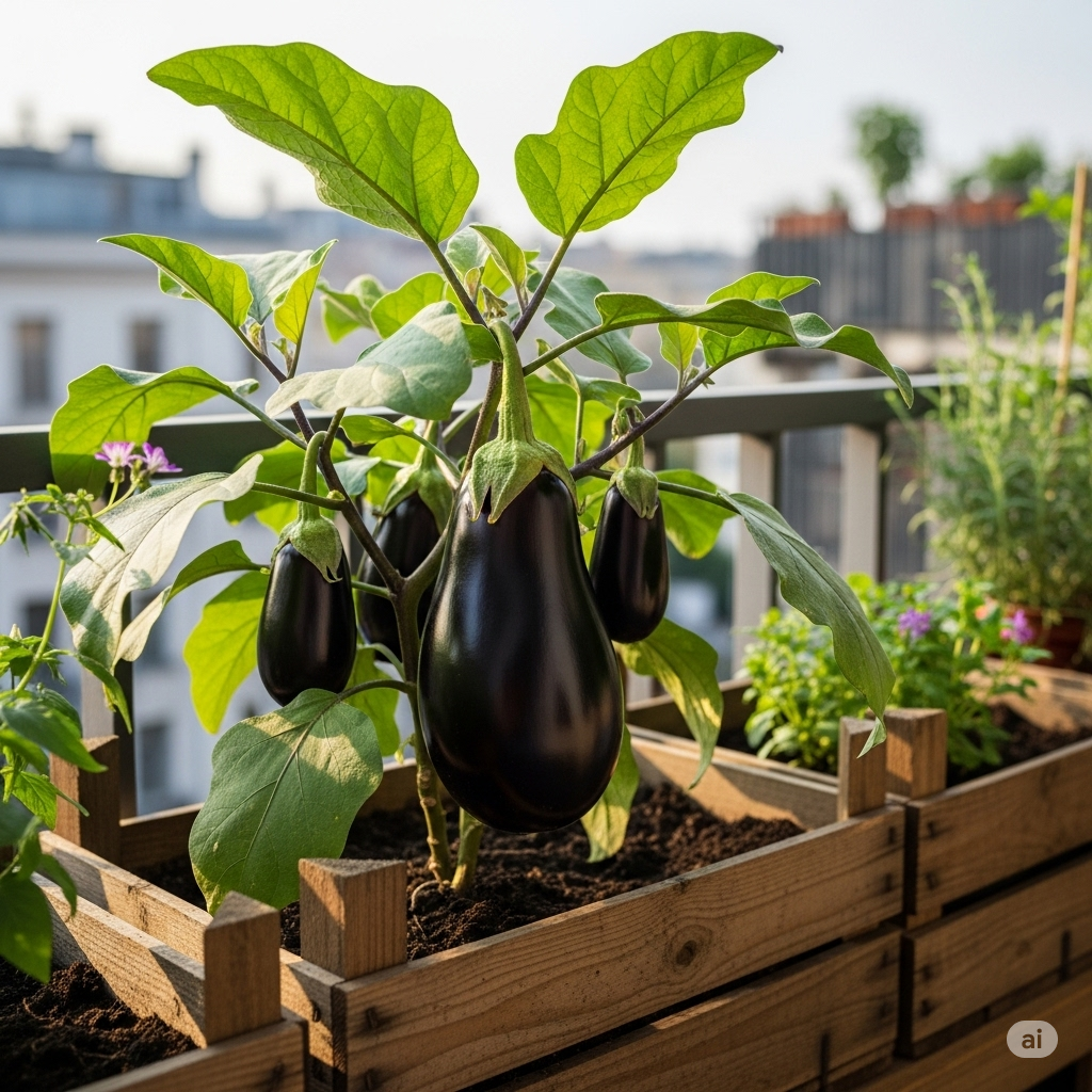 Space-Saving Eggplant Crates for Balconies - Home Garden Tips
