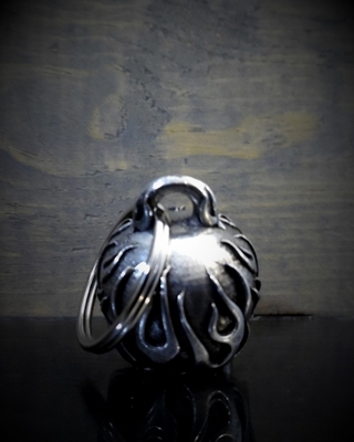 Flame Diamond Skull Bravo Bell - Two Wheels Motorcycle Tours
