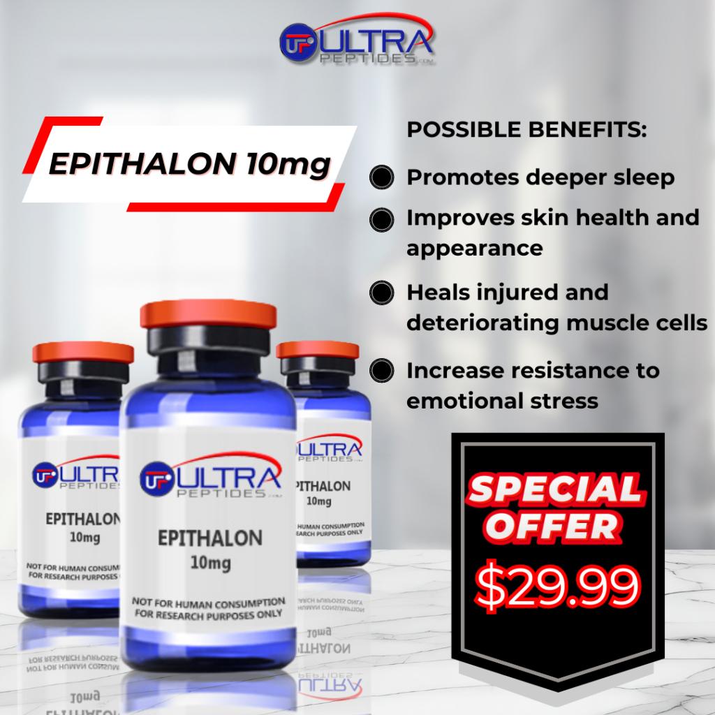 Epithalon 10mg For Sale| Ultra Peptides | Research Peptides| USA