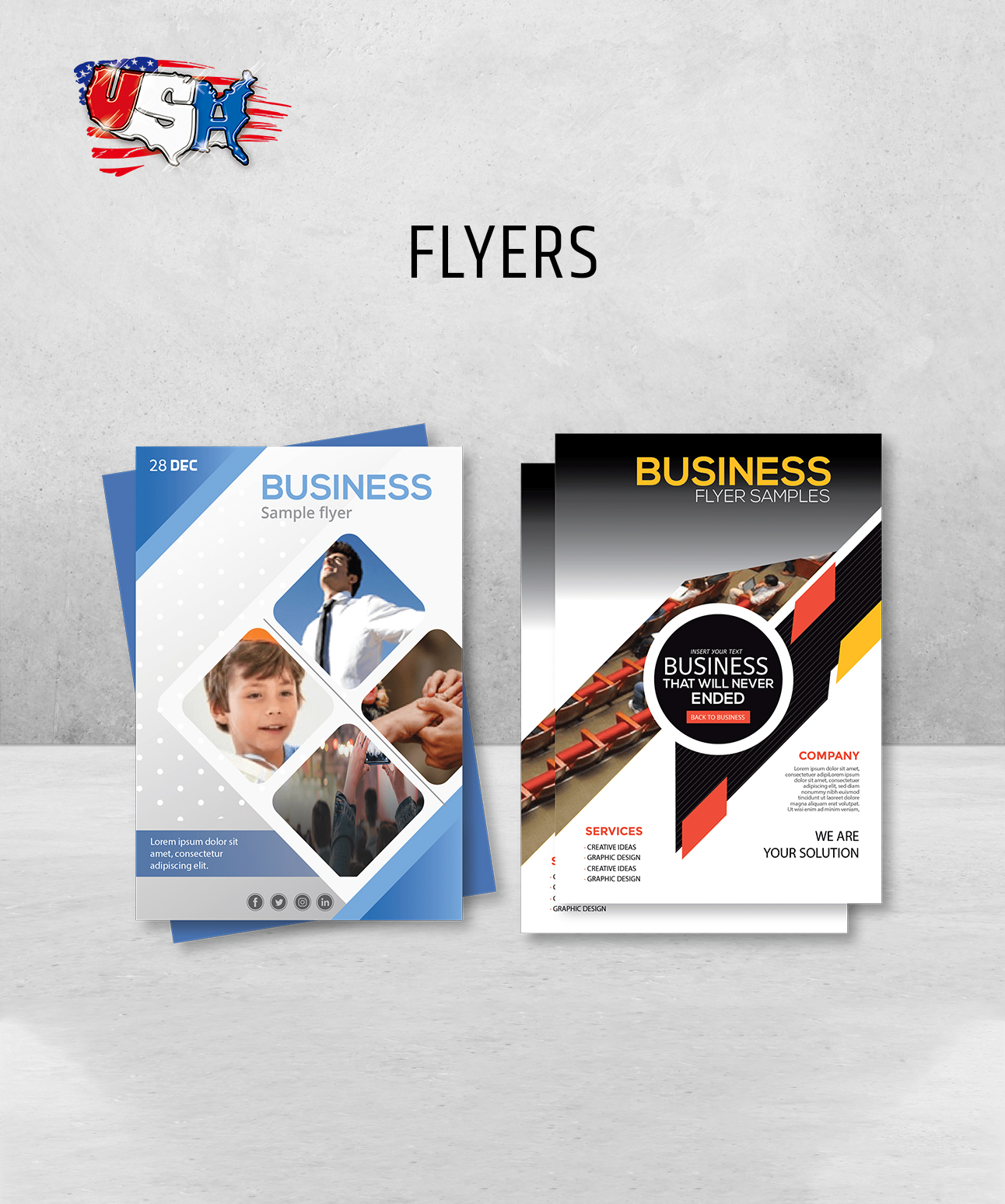 Flyers - USA Printing & Signs