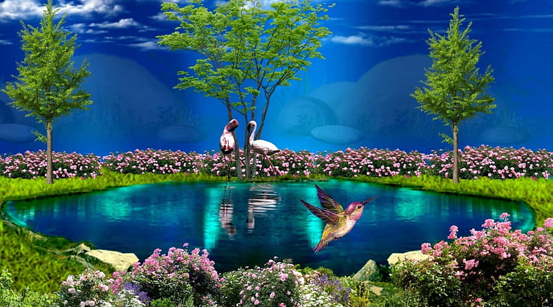 Romantic Nature Background