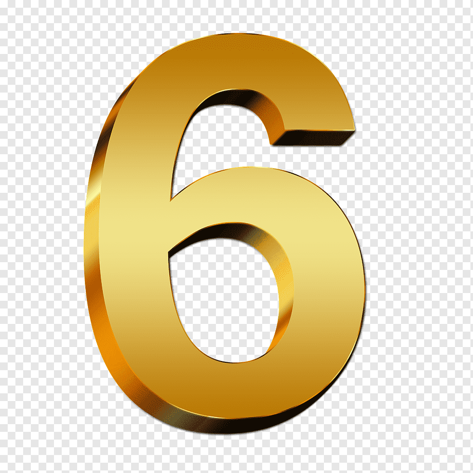 Number, Number 6, image File Formats, orange, number png | PNGWing