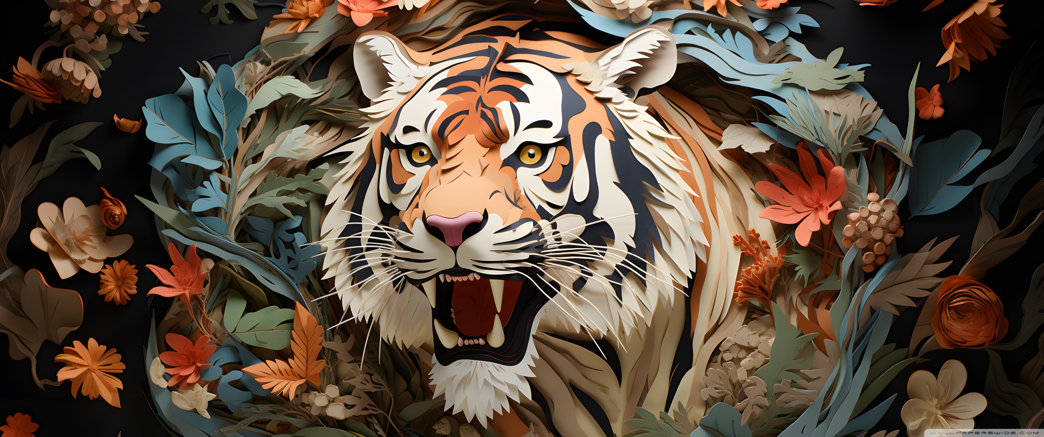 Tiger Art 4K UHD Wallpaper For UltraHD Desktop And TV: Widescreen And UltraWide Display: Dual...