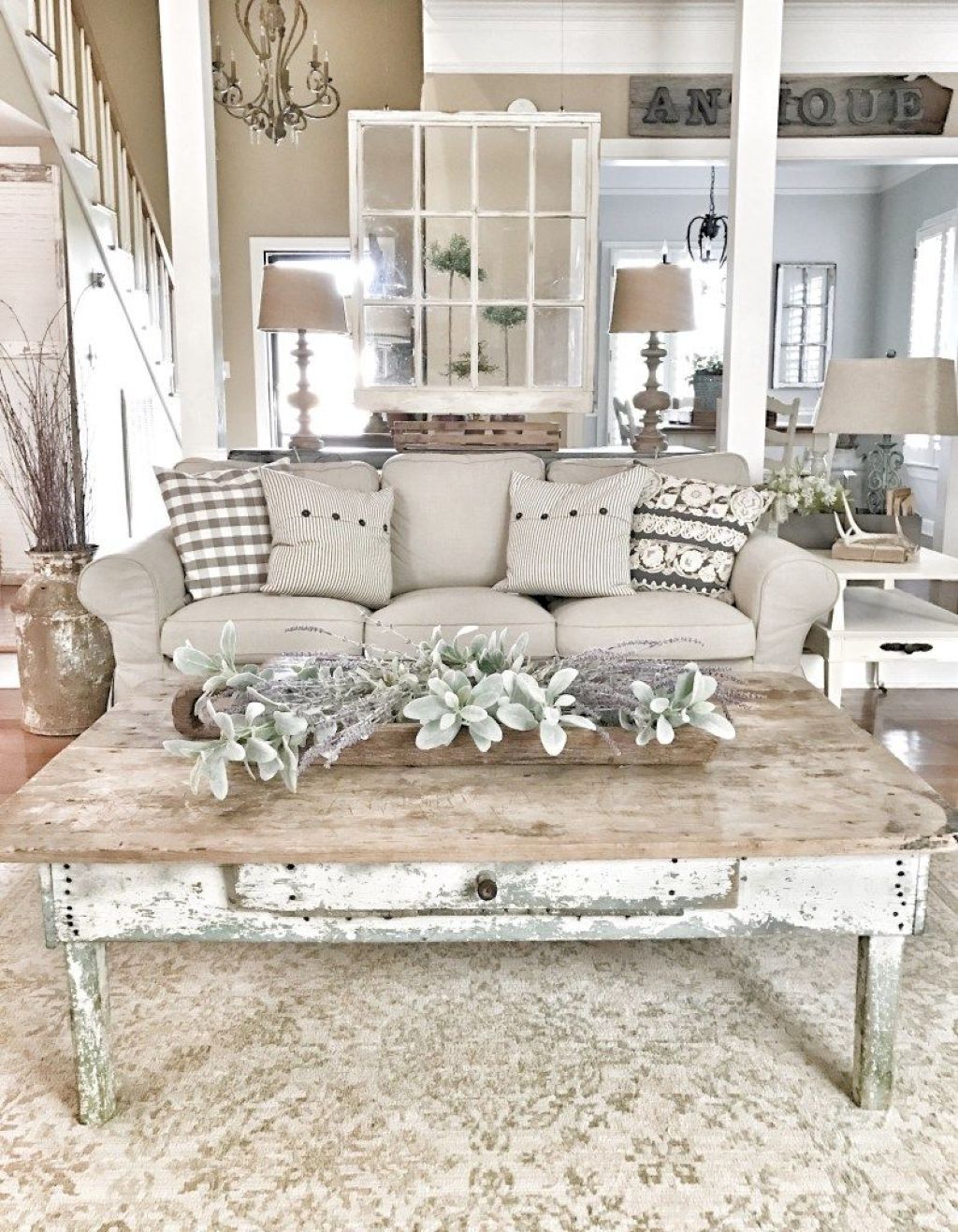 Grey Farmhouse Living Room Furniture | Laludemare