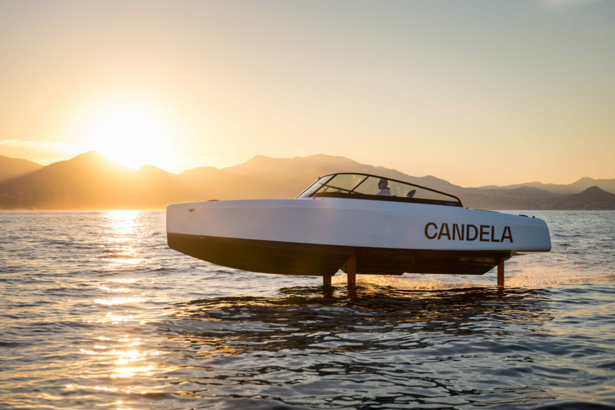 Candela C-8 Hydrofoil Boat Features A Polestar Battery