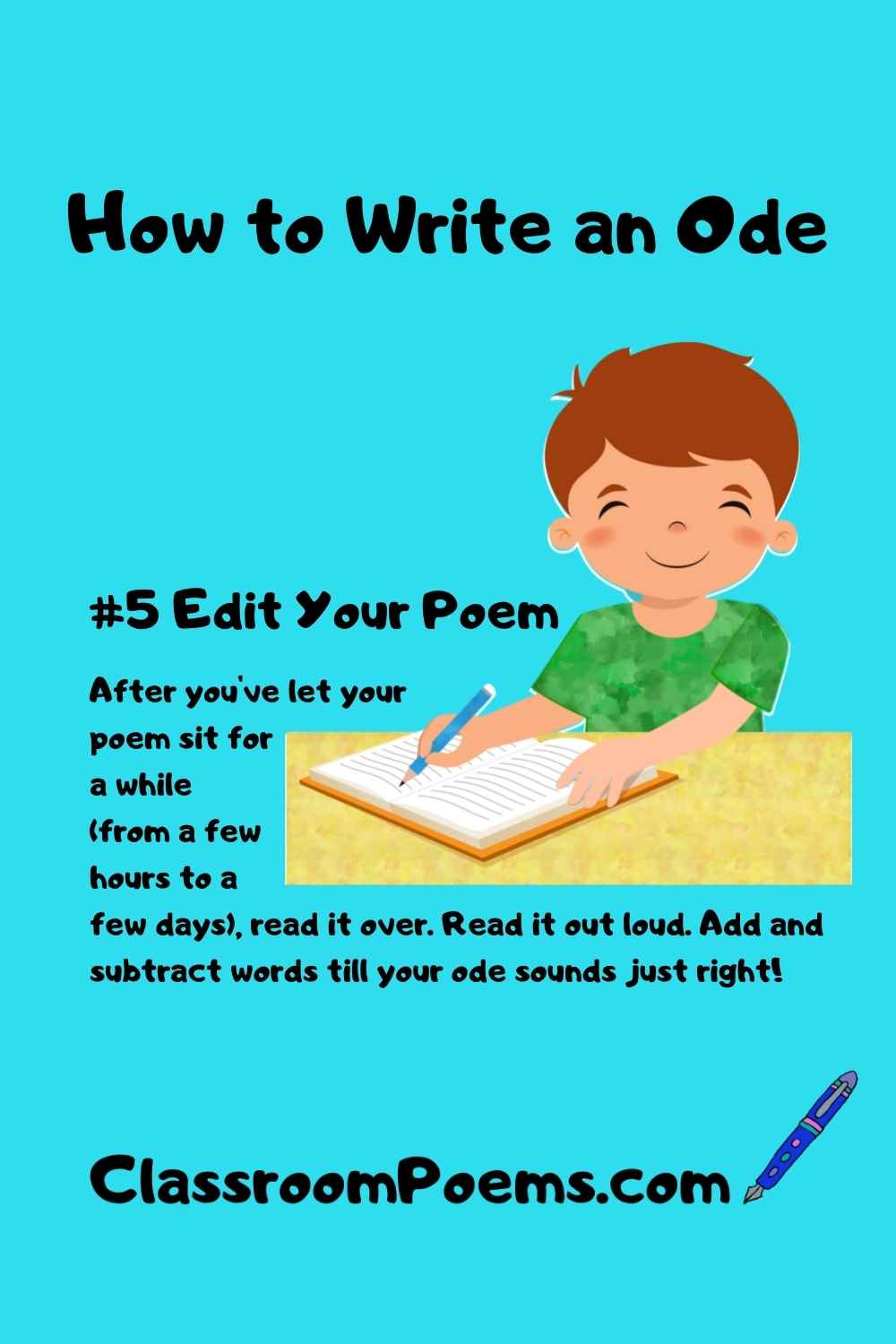 How To Write An Ode - Worksheets Library