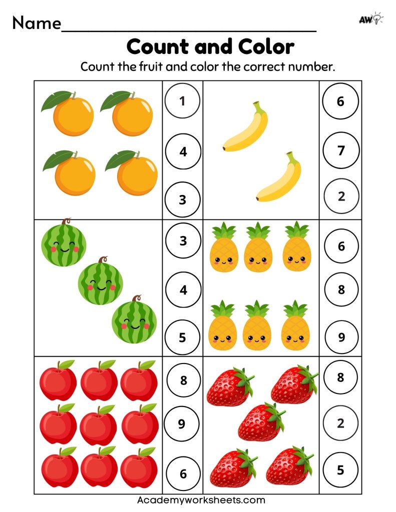 The Best Matching Numbers With Objects 1 - 10 Worksheets - Academy Worksheets