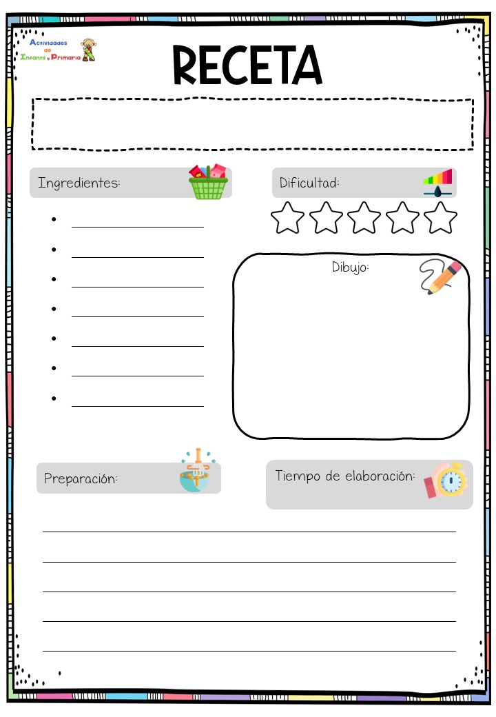 Plantilla Receta