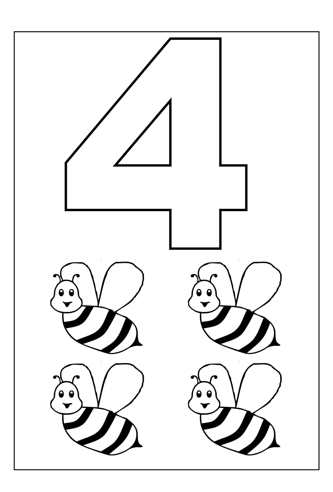 Number 4 Printables