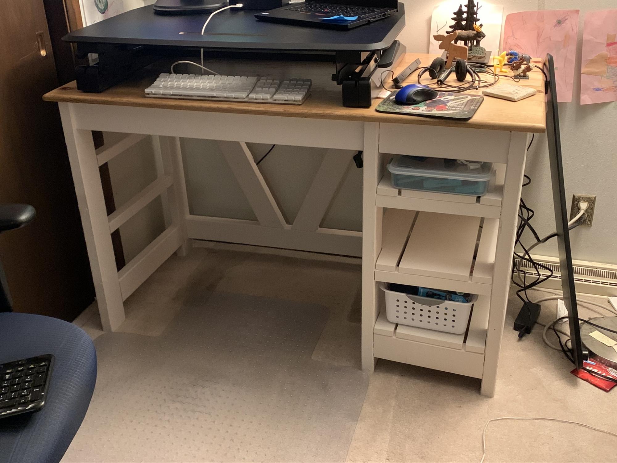 Farmhouse X desk | Ana White