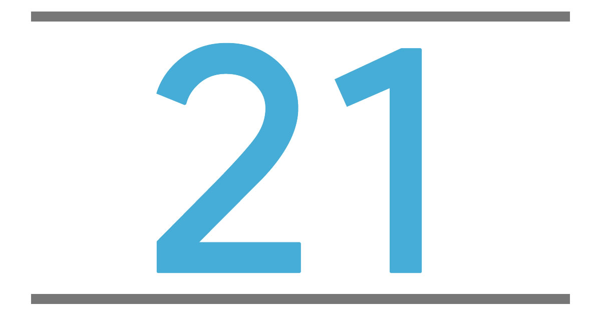 21 Number Design