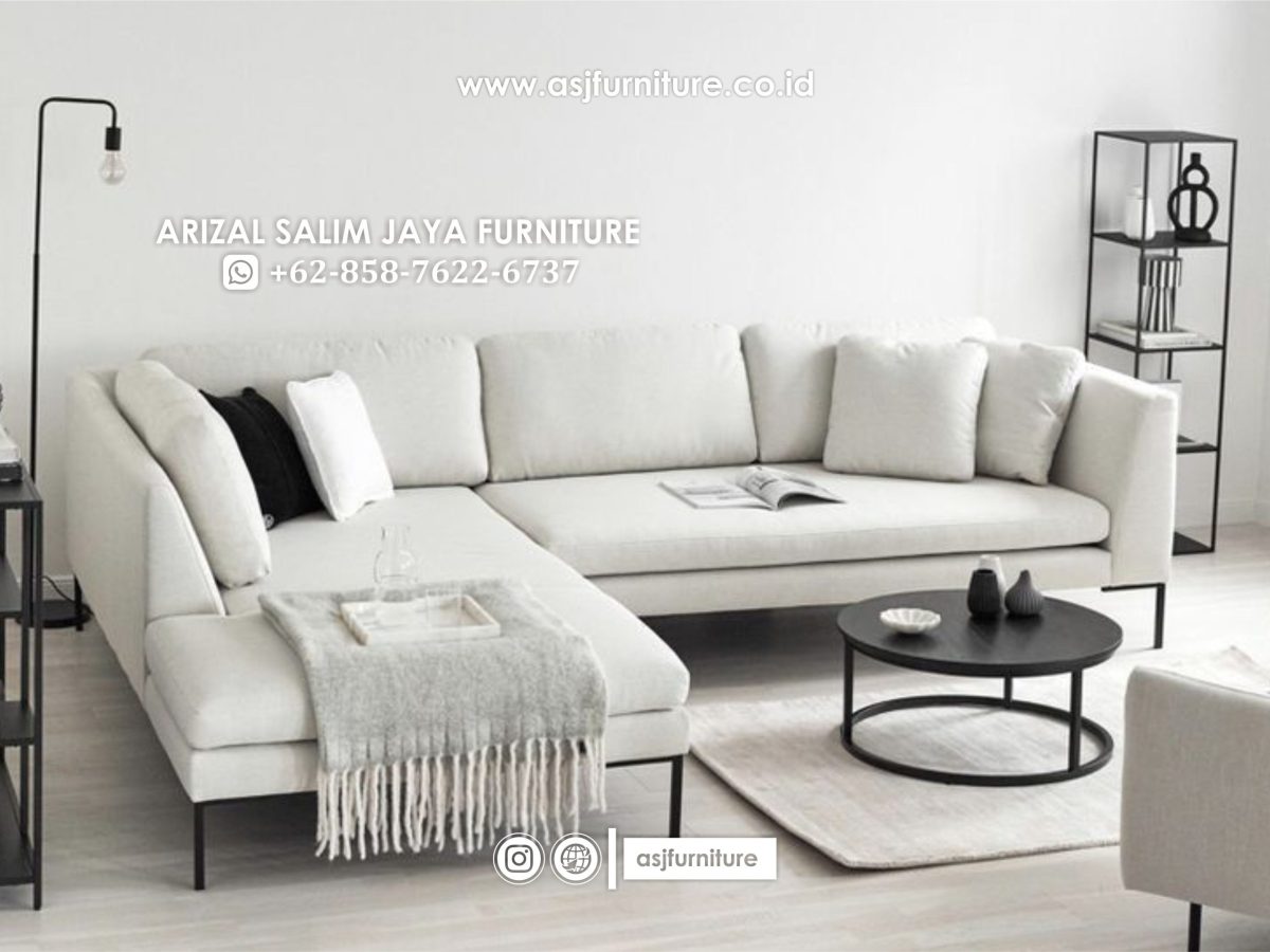Harga Kursi Sofa Sudut Terbaru 2023, Modern Minimalis - ASJ Furniture Jepara
