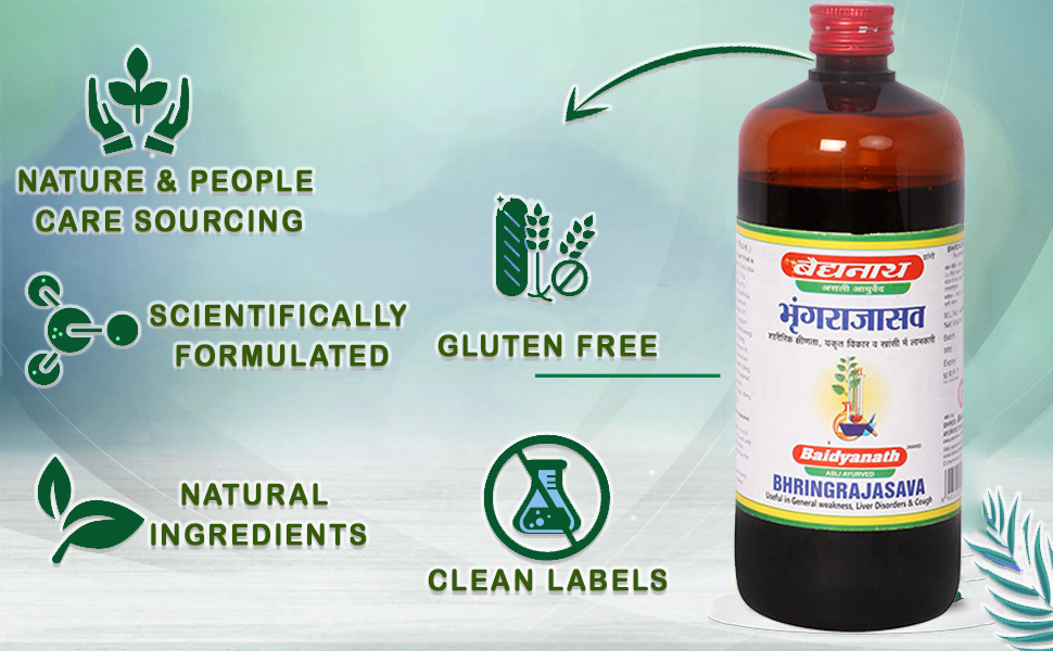 Buy Baidyanath Ayurvedic Bhringrajasava - 450Ml For Hair Growth - FOOD PRODUCTS Products | Baidyanth