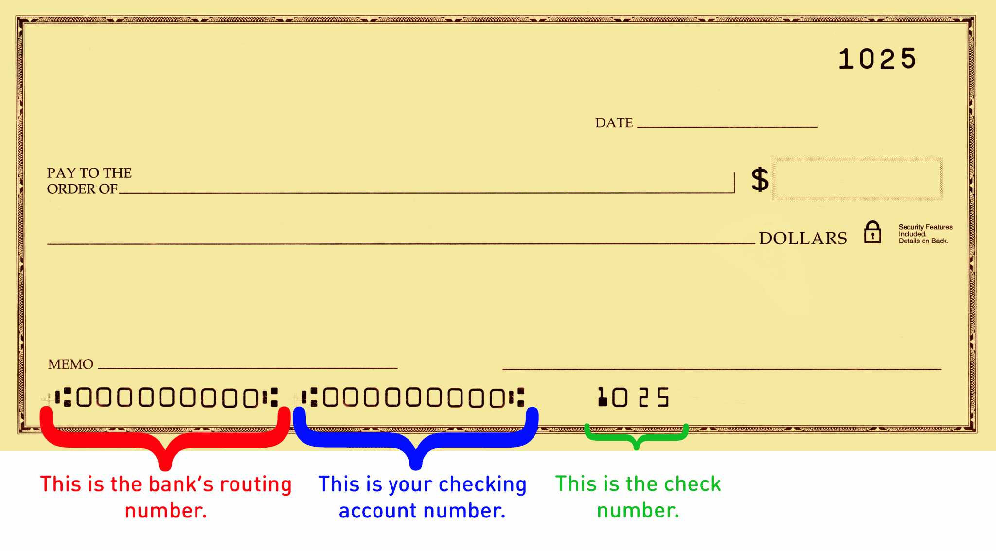 Where Is The Routing Number And Account Number On A Wells Fargo Check - Templates Sample Printables