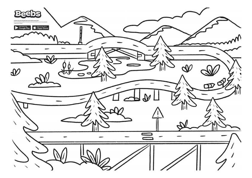 Coloriage à Imprimer Voitures| Beebs