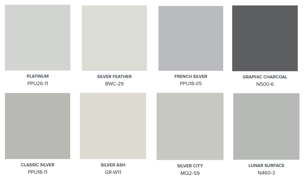Mineral Grey Paint Colours – Grey Colour Palette| Colourfully BEHR
