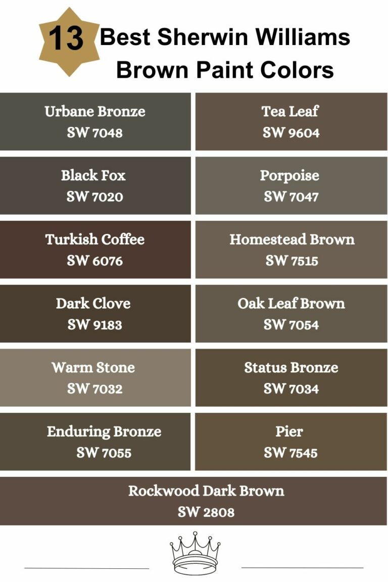 13 Best Sherwin Williams Brown Paint Colors