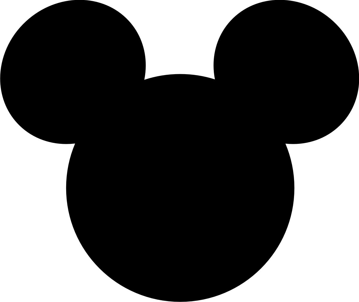 Mickey Mouse Silhouette - ClipArt Best