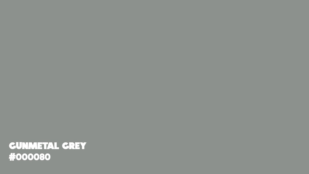 Gunmetal Grey: Color Code, Meaning, Uses and Psychology