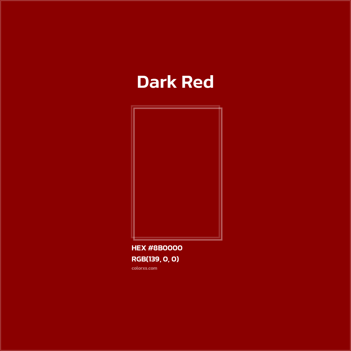 About Dark Red - Color Codes, Similar Colors And Paints - Colorxs.com