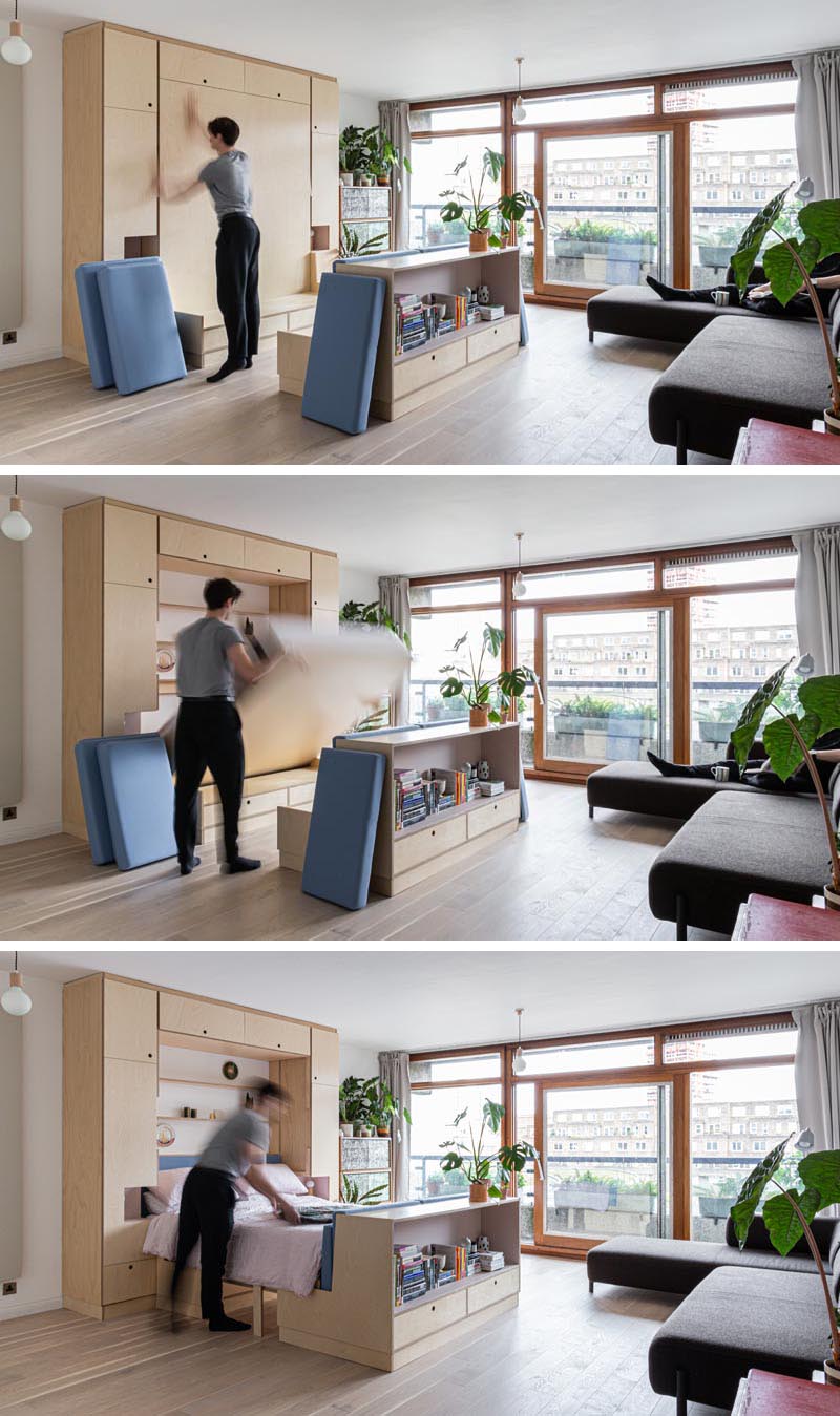 Multi-Functional Furniture Makes This Small Apartment A Livable Space