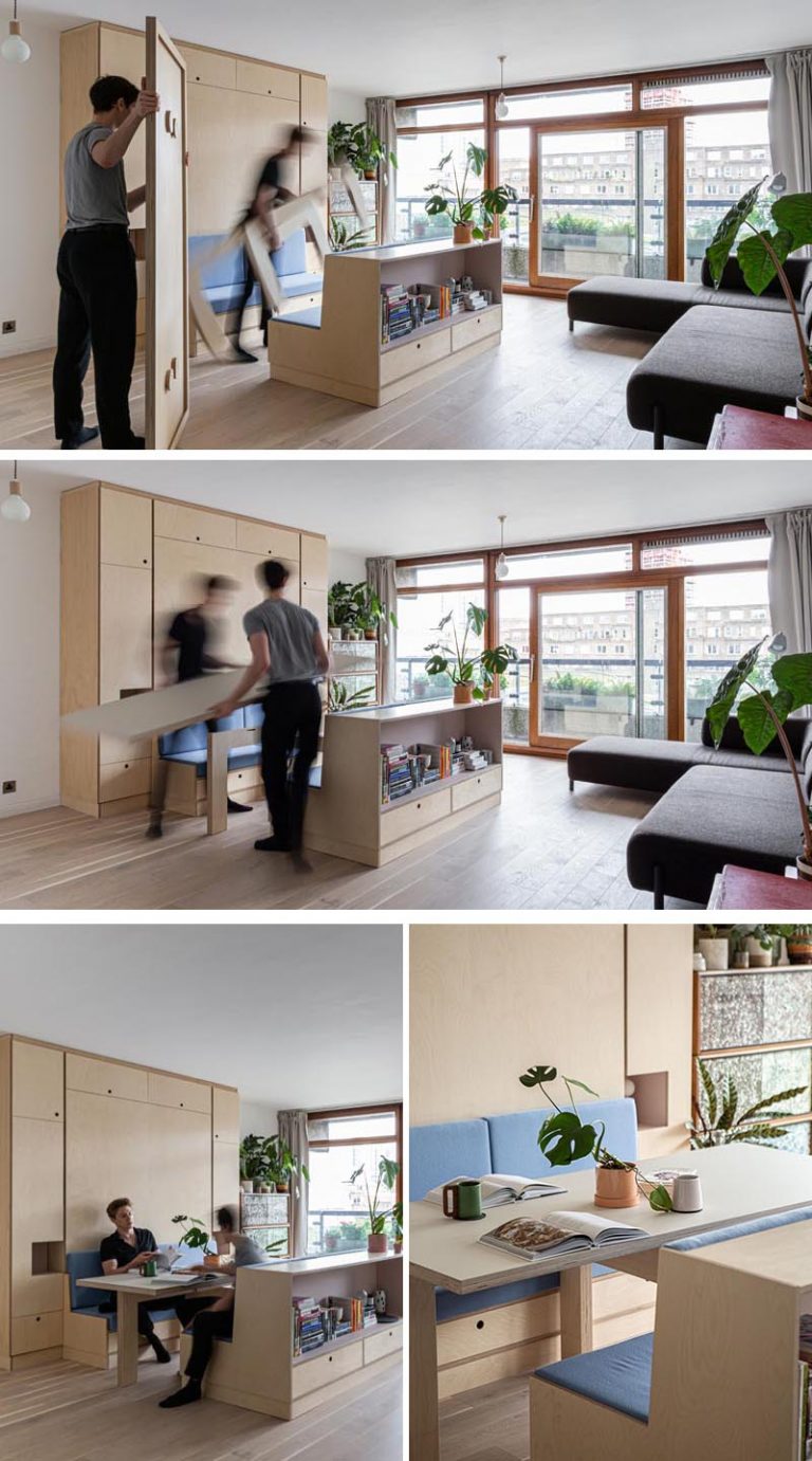Multi-Functional Furniture Makes This Small Apartment A Livable Space