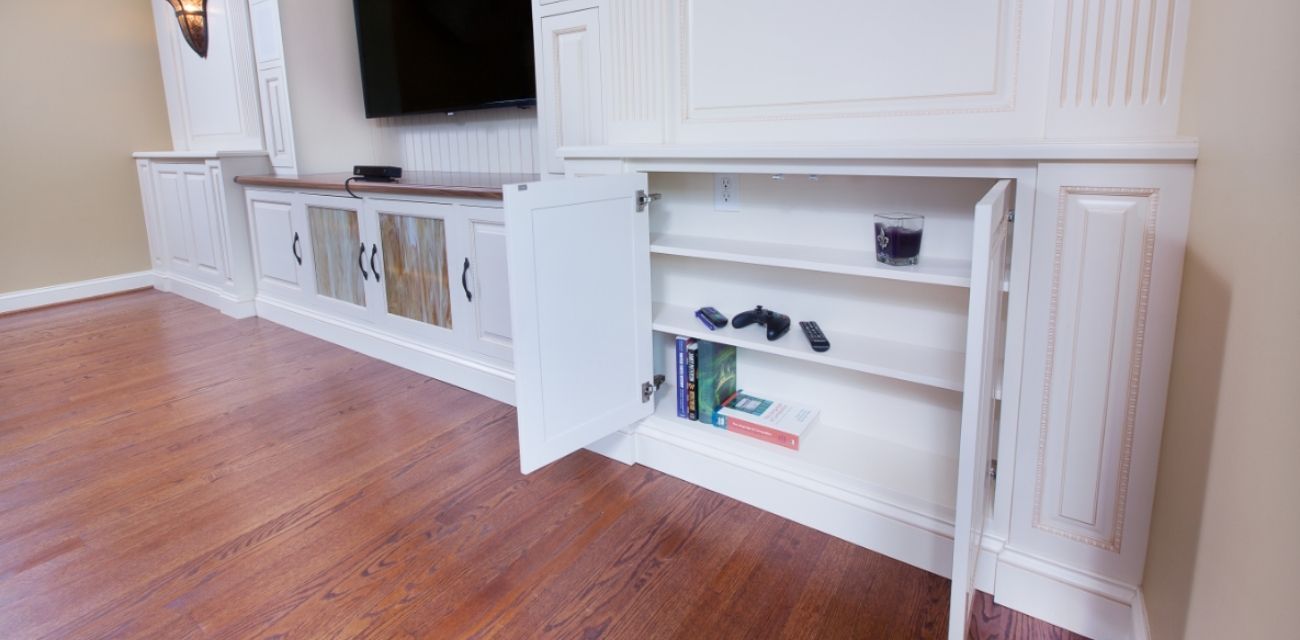 Living Room Storage Cabinets- Custom Cabinets & Storage