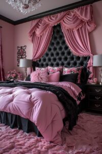 29 Pink And Black Bedrooms For A Chic And Edgy Look