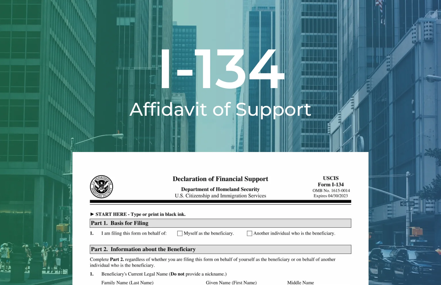 Form I-134 | Affidavit Of Support | USA-immigrations.com